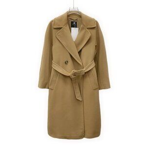 Max Mara brown lambswool coat